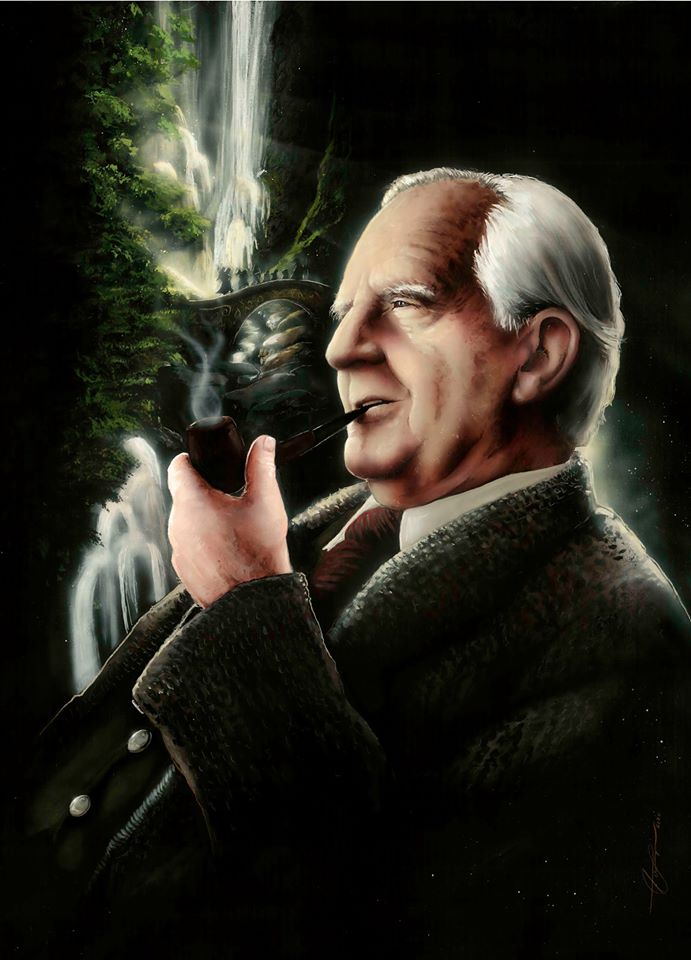 J.R.R. Tolkien Art by Tom Savage