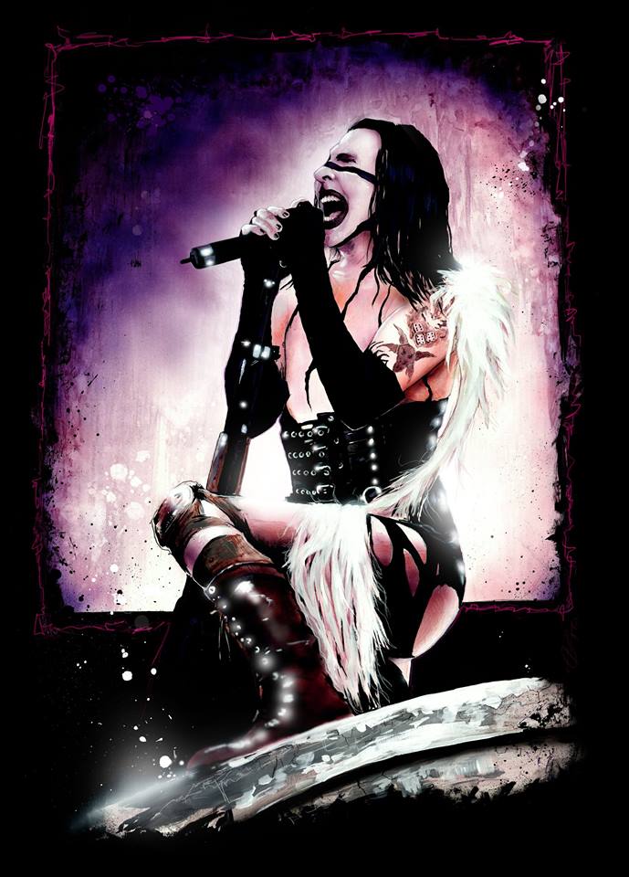 Marilyn Manson by
Tom Savage Illustration 
