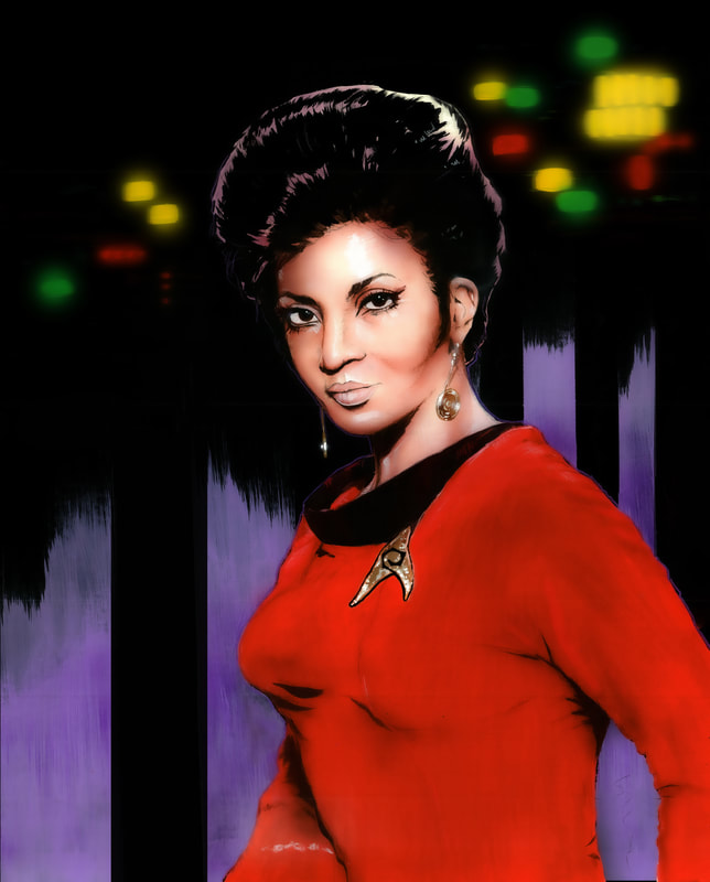 Star Trek Uhura Painting by Tom Savage